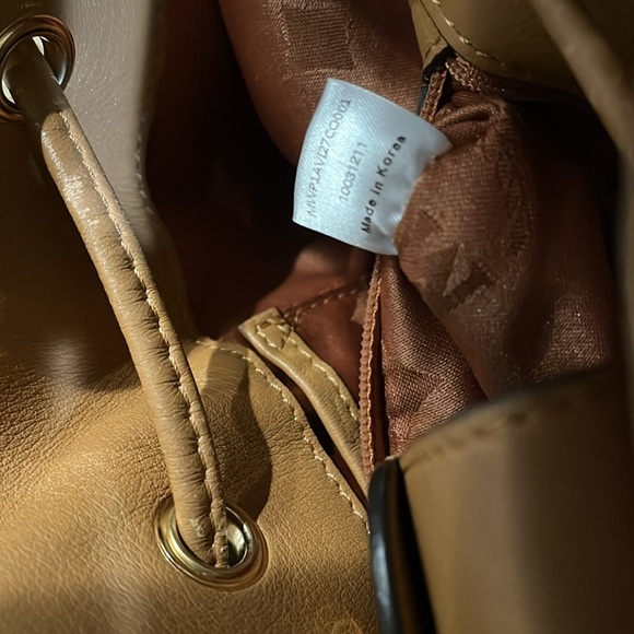 MCM EUC Visetos Leather-Trimmed Shoulder Bag - Picture 13 of 13